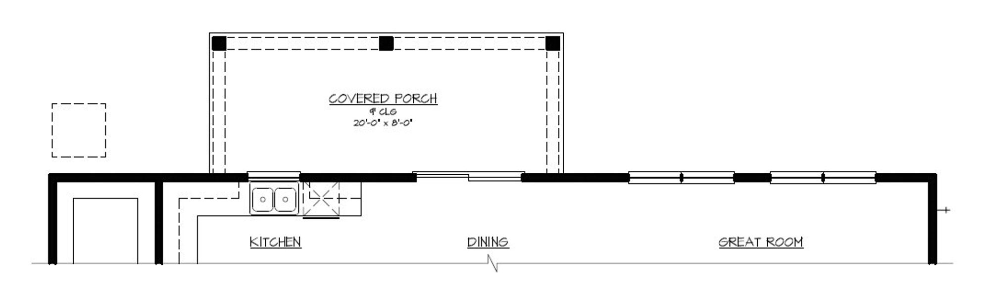 Optional Covered Back Porch