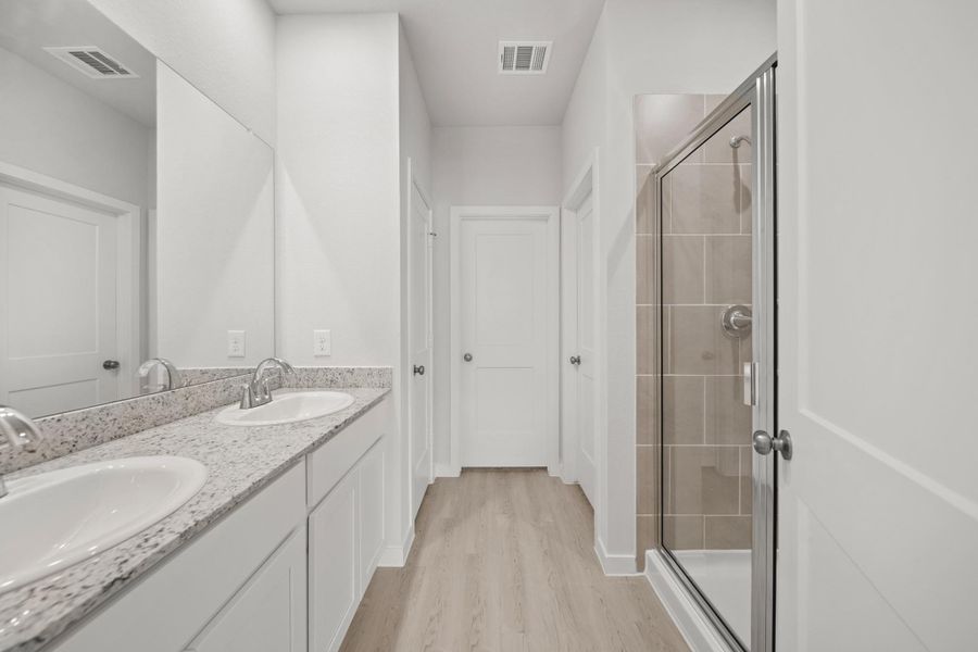 Furnished interior view inside a new home in Lexington Heights, Willis (Image 6). Furnished interior view inside a new home in Lexington Heights, Willis (Image 6).