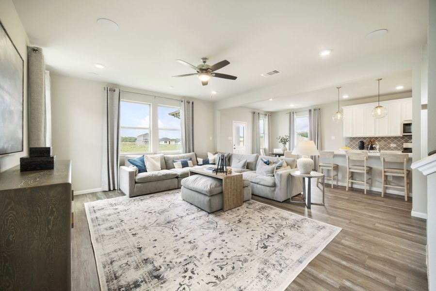 Representative furnished interior of a home built from the Walker by Beazer Homes in Laurel Landing: Founders Collection, Alvin (Image 10). Representative furnished interior of a home built from the Walker by Beazer Homes in Laurel Landing: Founders Collection, Alvin (Image 10).