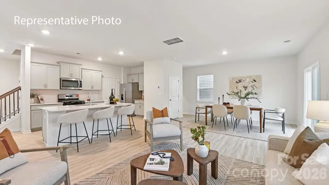 Furnished interior view inside a new home in Zion Springs, Hickory (Image 8).