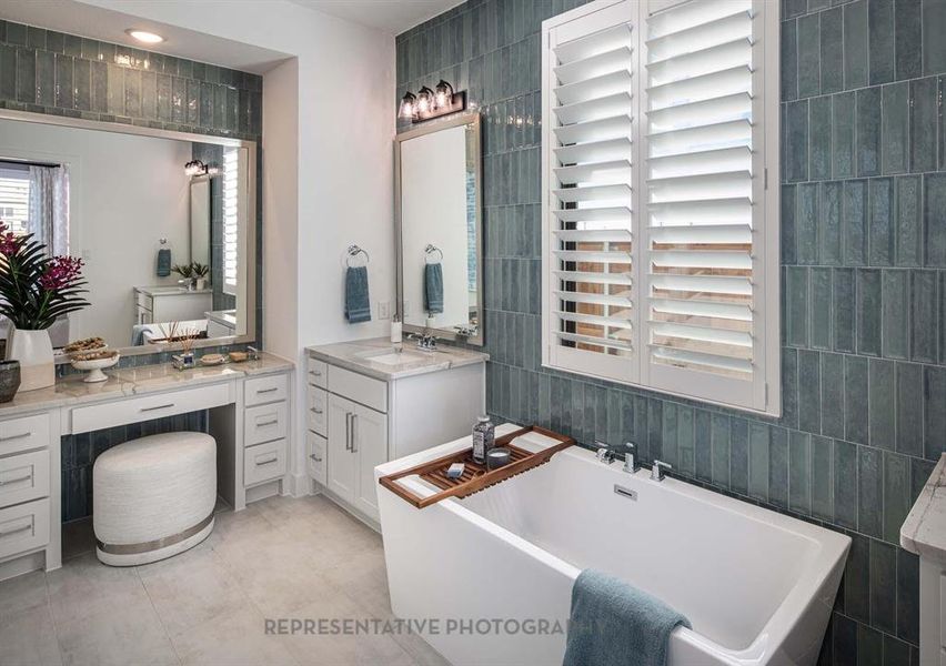 Furnished interior view inside a new home in Quail Hollow: 72ft. lots, Rockwall (Image 12).