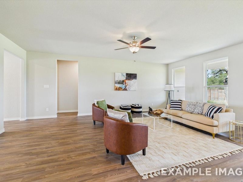 Furnished interior view inside a new home in Potranco Oaks, Castroville (Image 10). Furnished interior view inside a new home in Potranco Oaks, Castroville (Image 10).