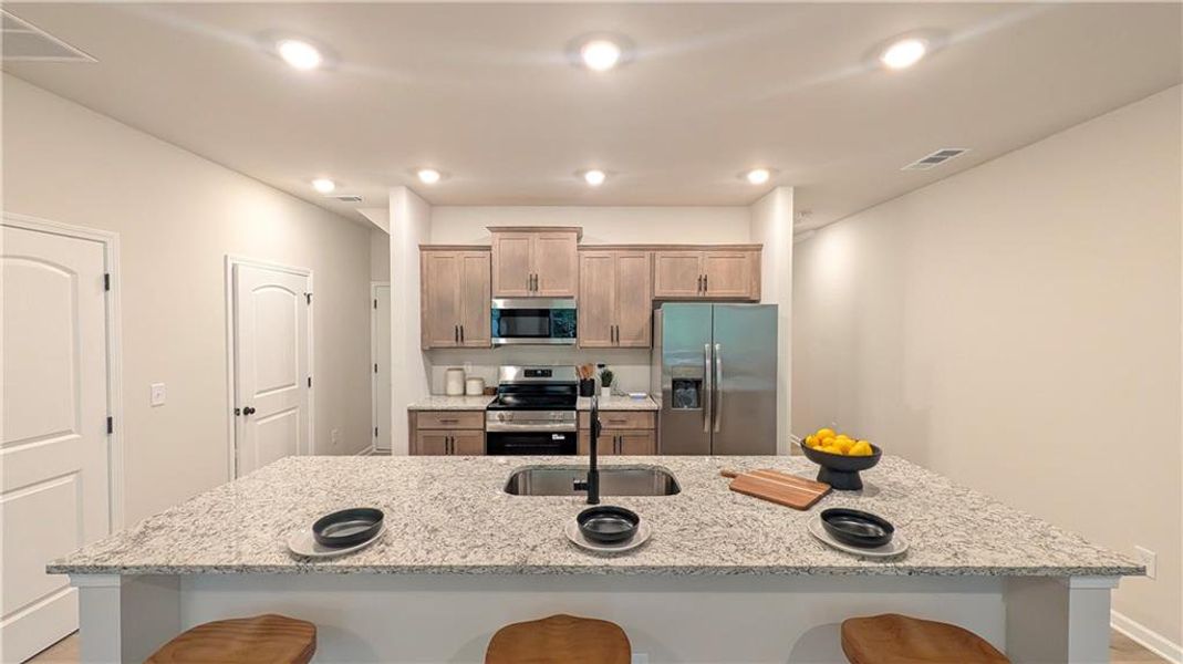 Furnished interior view inside a new home in Owen Preserve, Canton (Image 3).