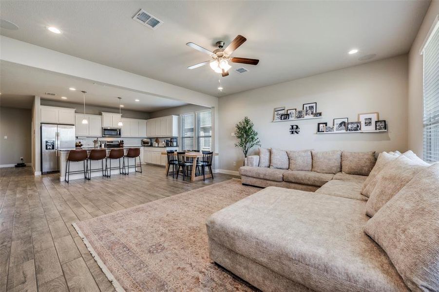 Furnished interior view inside a new home in , Krum (Image 5).