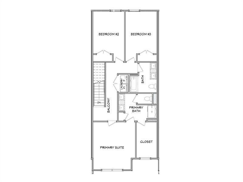2D floor plan layout of this home in Medlock Park, Austell, GA (Image 3).