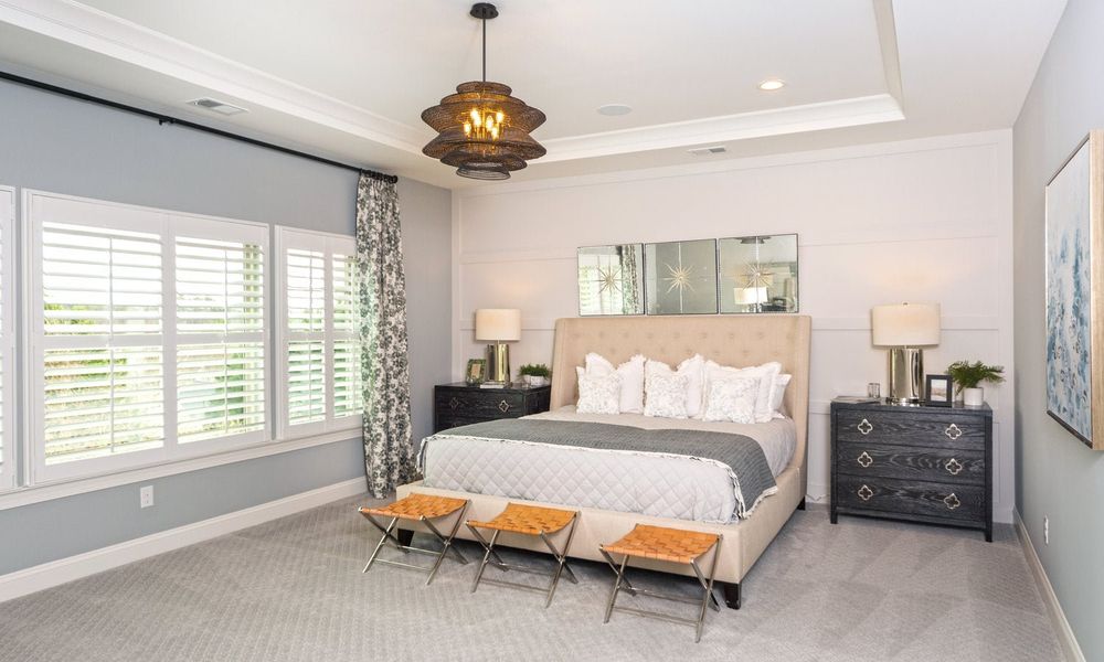 Representative furnished interior of a home built from the Coronado by Classica Homes in Weddington Grove, Weddington (Image 20).