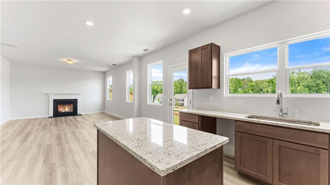 Furnished interior view inside a new home in The Reserve at Willow Oaks, Canton (Image 4).