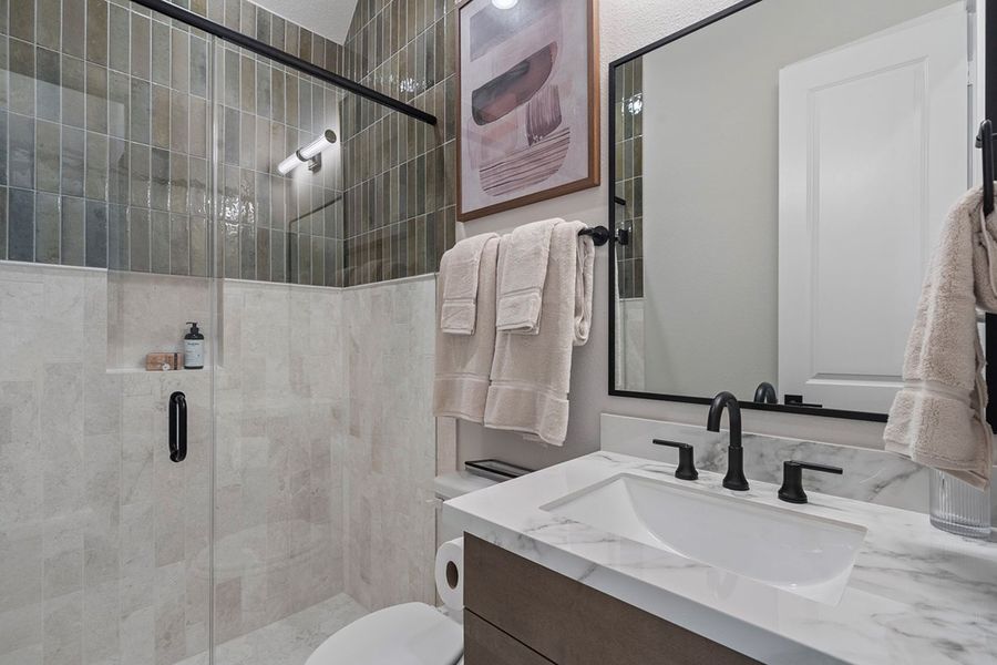 Furnished interior view inside a new home in Austin Point, Richmond (Image 31).