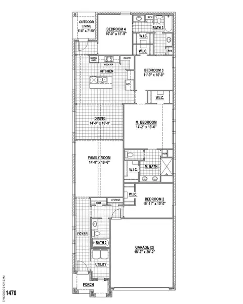 Plan 1470 1st Floor Plan 1470 1st Floor