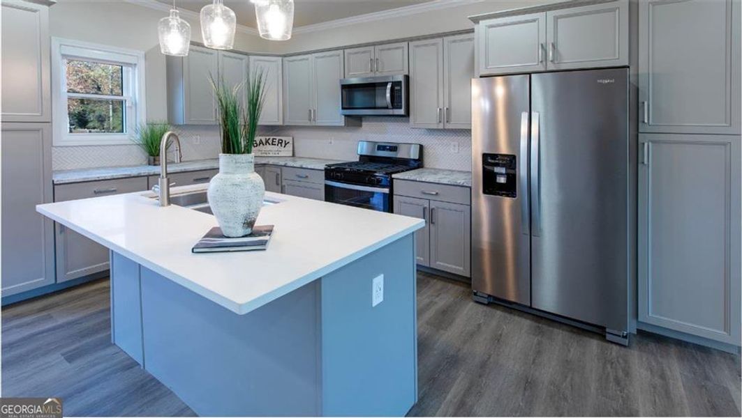 Furnished interior view inside a new home in , Atlanta (Image 14).