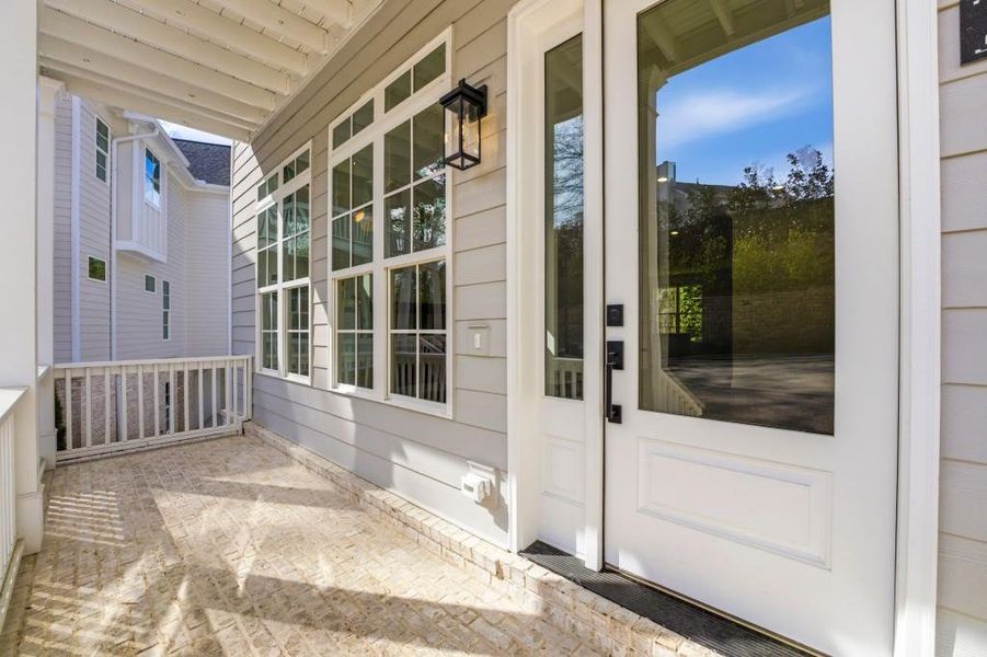 Exterior details and patio area of a home in , Roswell (Image 20).