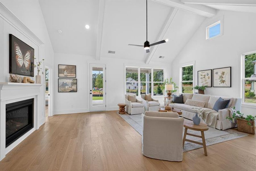 Furnished interior view inside a new home in Livingstone Park, Kennesaw (Image 12).