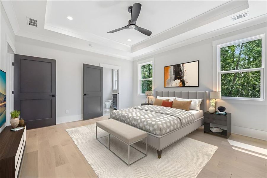 Furnished interior view inside a new home in , Commerce (Image 18).