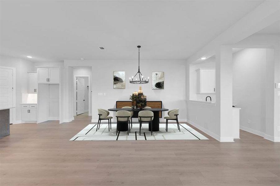 Furnished interior view inside a new home in Elements at Viridian - Traditional Series, Arlington (Image 5).