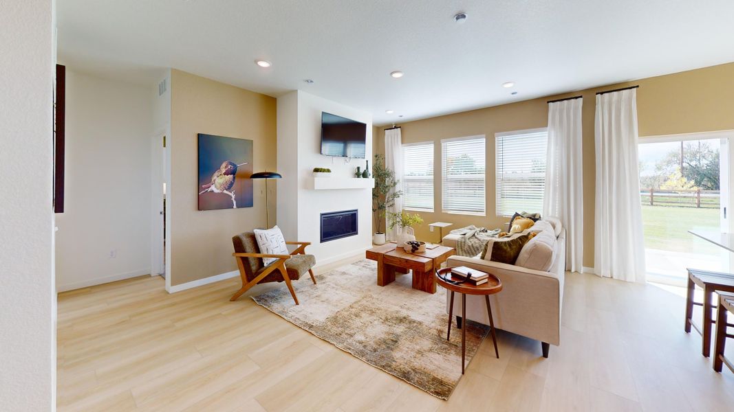Representative furnished interior of a home built from the Somerset by Baessler Homes in Union Colony West, Evans (Image 6).