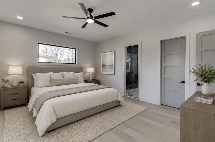 Furnished interior view inside a new home in , Buford (Image 22).