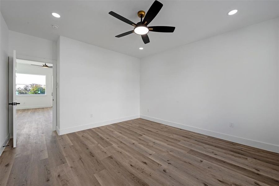 Picture your furniture in this spacious third bedroom.