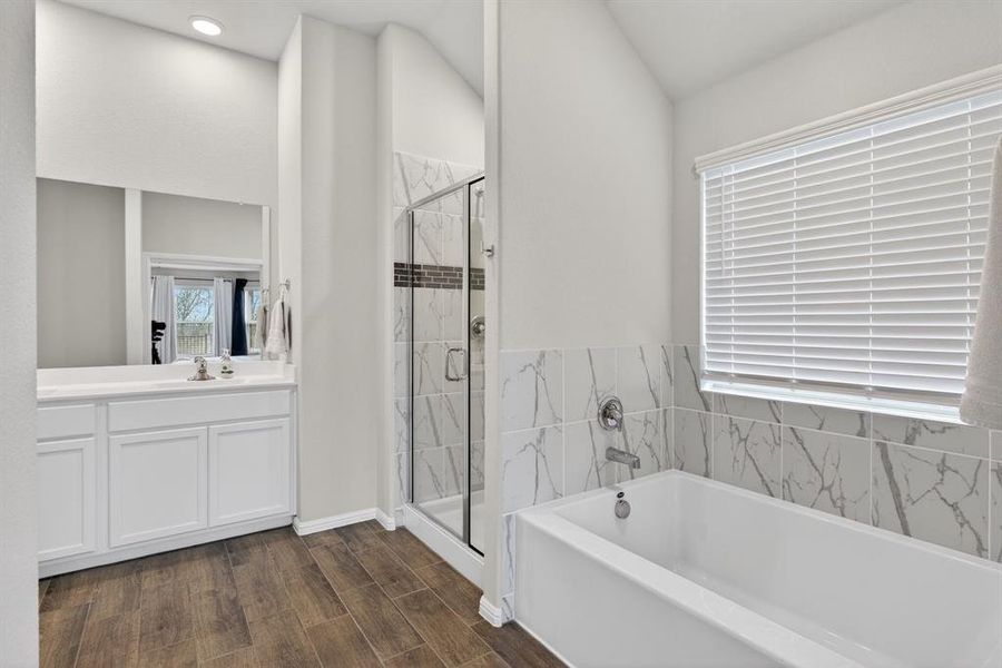 Furnished interior view inside a new home in Sagebrook, Denton (Image 28).