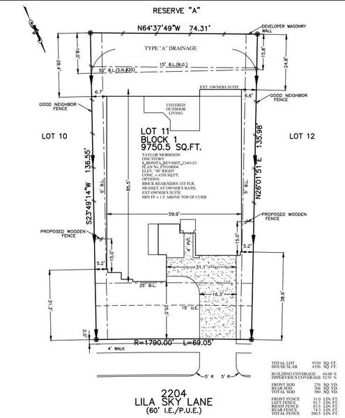 Plot Plan