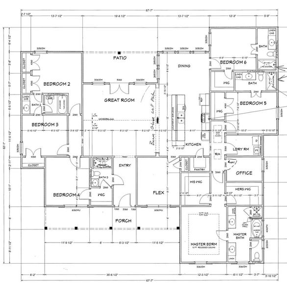 2D floor plan layout of this home in , Beaumont, TX (Image 4).