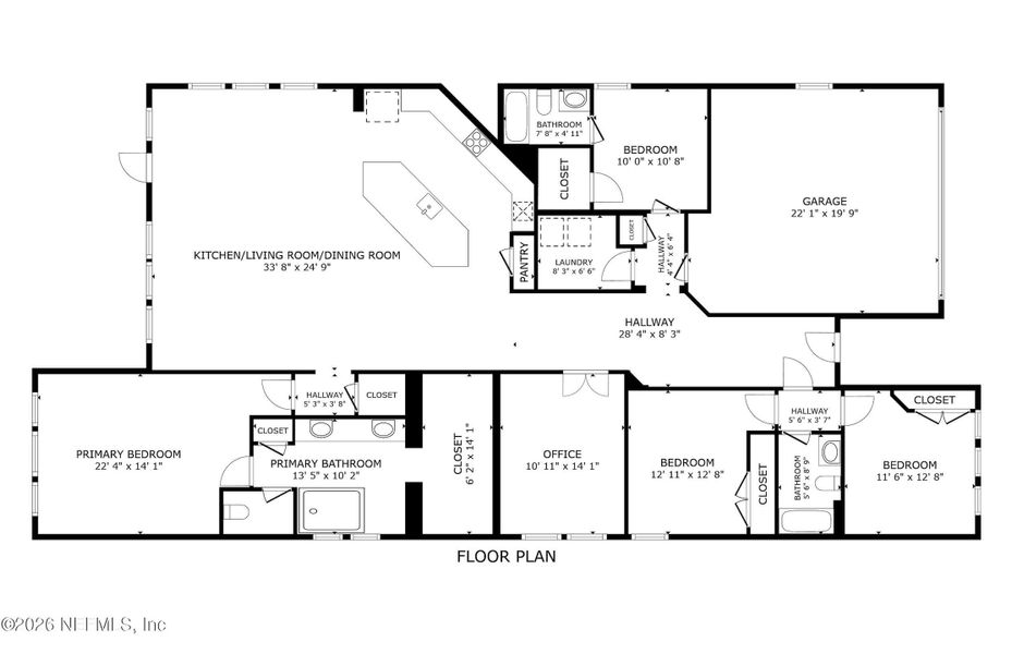 2D floor plan layout of this home in , Jacksonville, FL (Image 5).