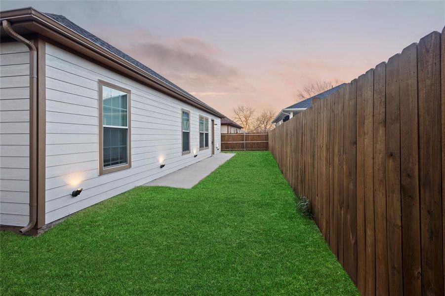 Exterior details and patio area of a home in , Bonham (Image 16).
