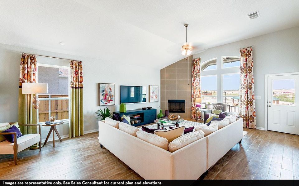 Furnished interior view inside a new home in Pecan Estates, Crosby (Image 3).