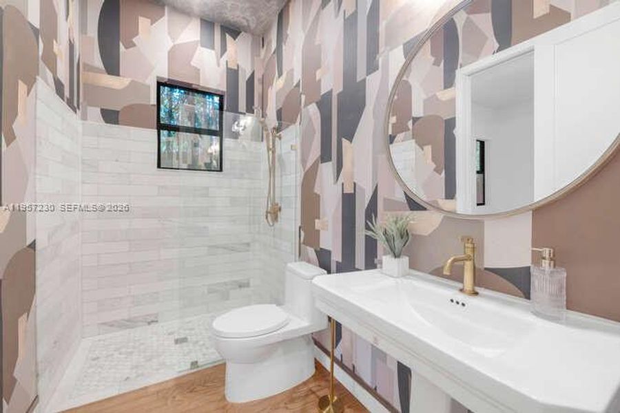 Furnished interior view inside a new home in , Miami (Image 56).