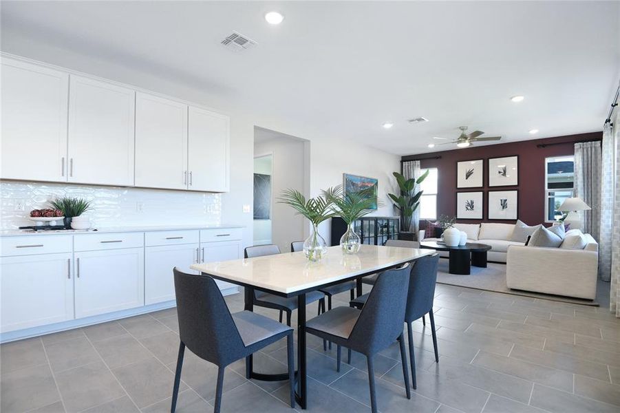 Furnished interior view inside a new home in Seaport Village, Tavares (Image 13). Furnished interior view inside a new home in Seaport Village, Tavares (Image 13).