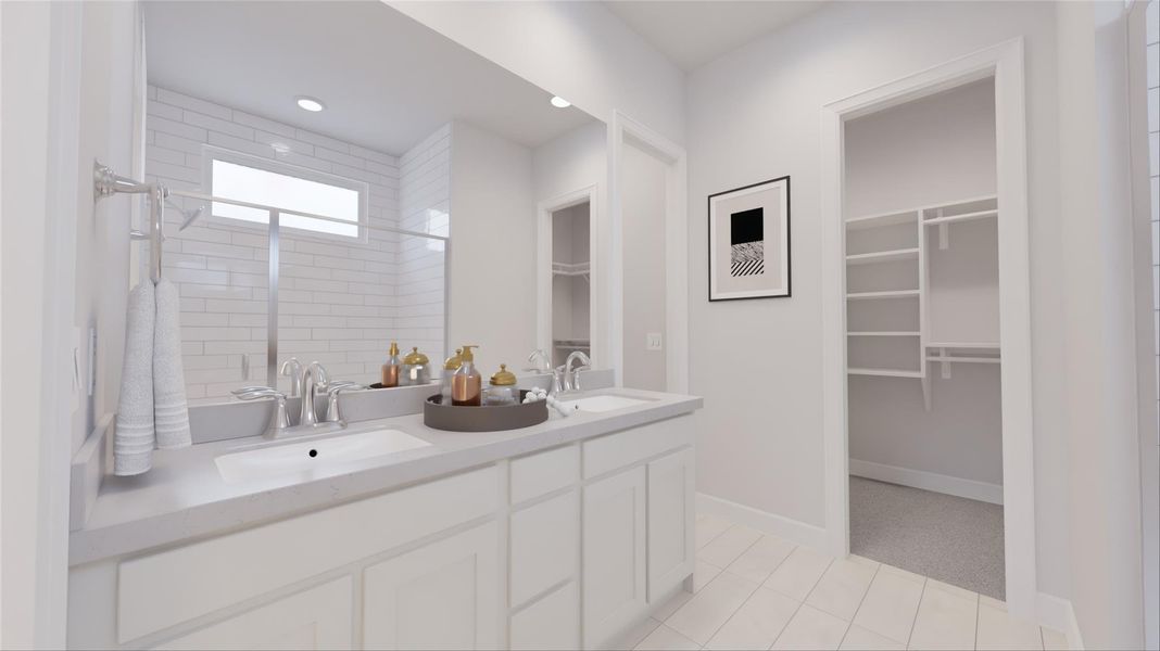Furnished interior view inside a new home in Legacy, League City (Image 16).