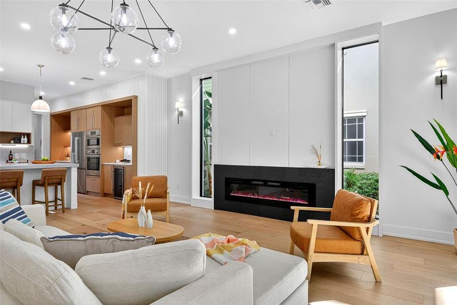 Furnished interior view inside a new home in , Sarasota (Image 11).