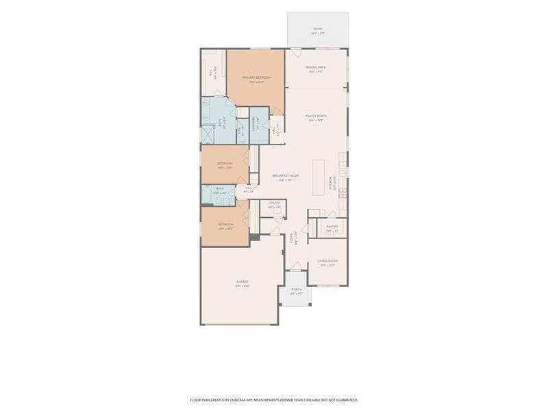 2D floor plan layout of this home in Lakecrest, Buford, GA (Image 5).