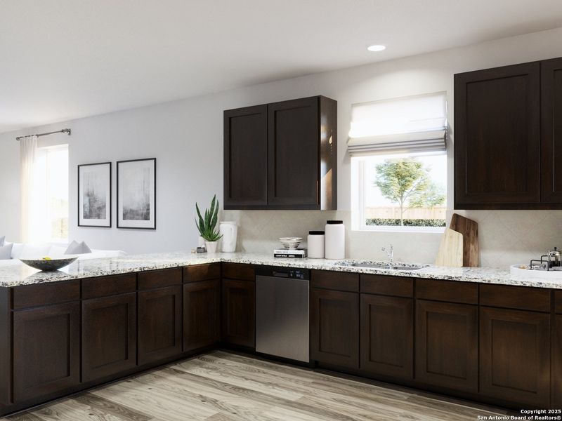 Furnished interior view inside a new home in Abbott Place, St. Hedwig (Image 23). Furnished interior view inside a new home in Abbott Place, St. Hedwig (Image 23).