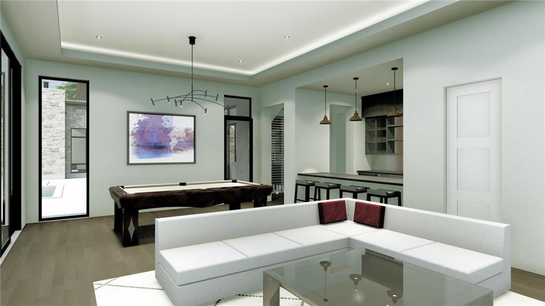 Furnished interior view inside a new home in , Argyle (Image 5).