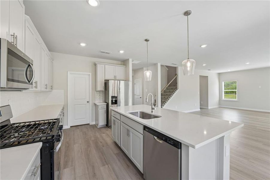Furnished interior view inside a new home in Preserve at Mountain Creek, Pendergrass (Image 11).