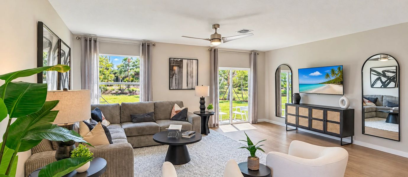 Representative furnished interior of a home built from the Honor by Lennar in Brystol at Wylder, Port St. Lucie (Image 7).