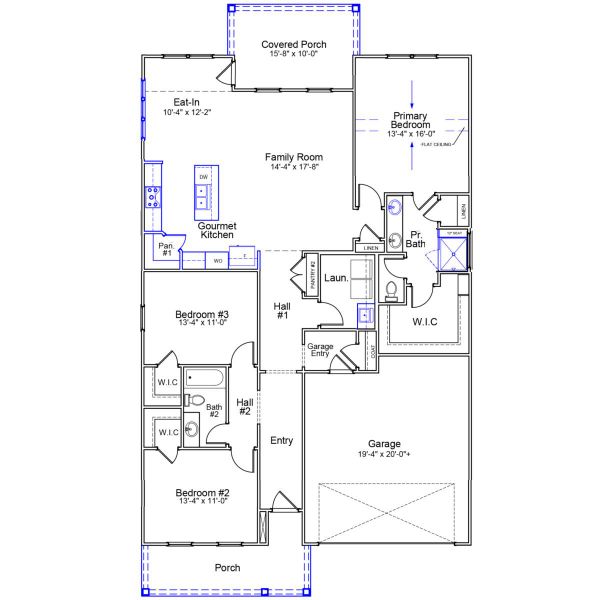 2D floor plan layout of this home in Ovation at Sweetbrier, Durham, NC (Image 2). 2D floor plan layout of this home in Ovation at Sweetbrier, Durham, NC (Image 2).