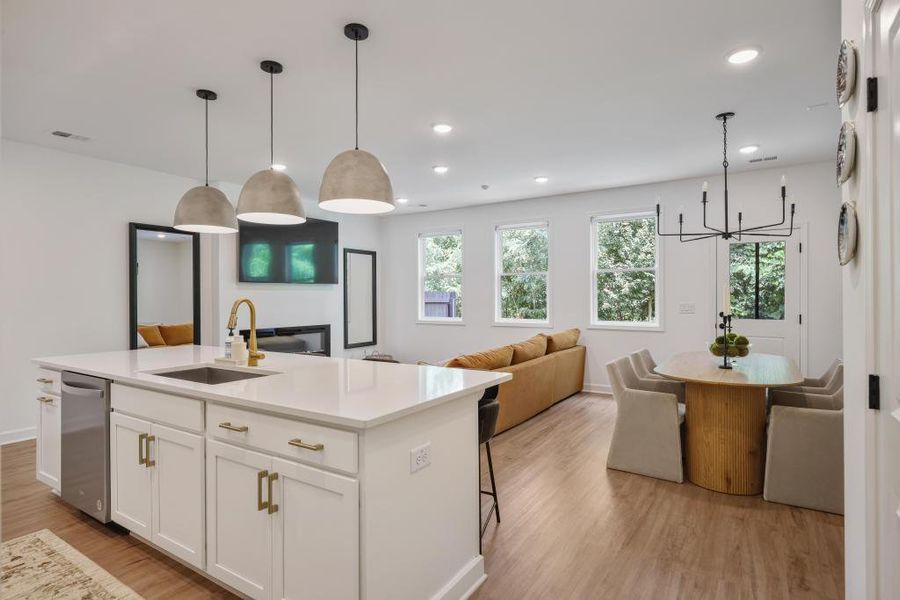 Furnished interior view inside a new home in , Kennesaw (Image 29).