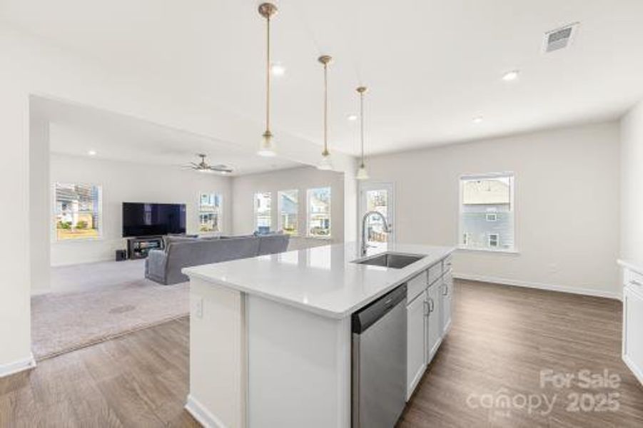 Furnished interior view inside a new home in Wilora Pond, Charlotte (Image 6). Furnished interior view inside a new home in Wilora Pond, Charlotte (Image 6).