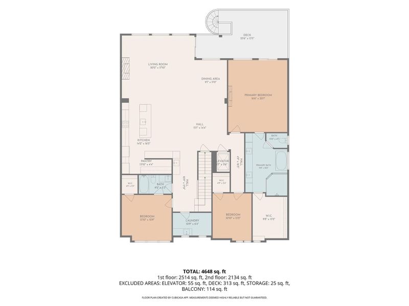 2D floor plan layout of this home in , Galveston, TX (Image 6).