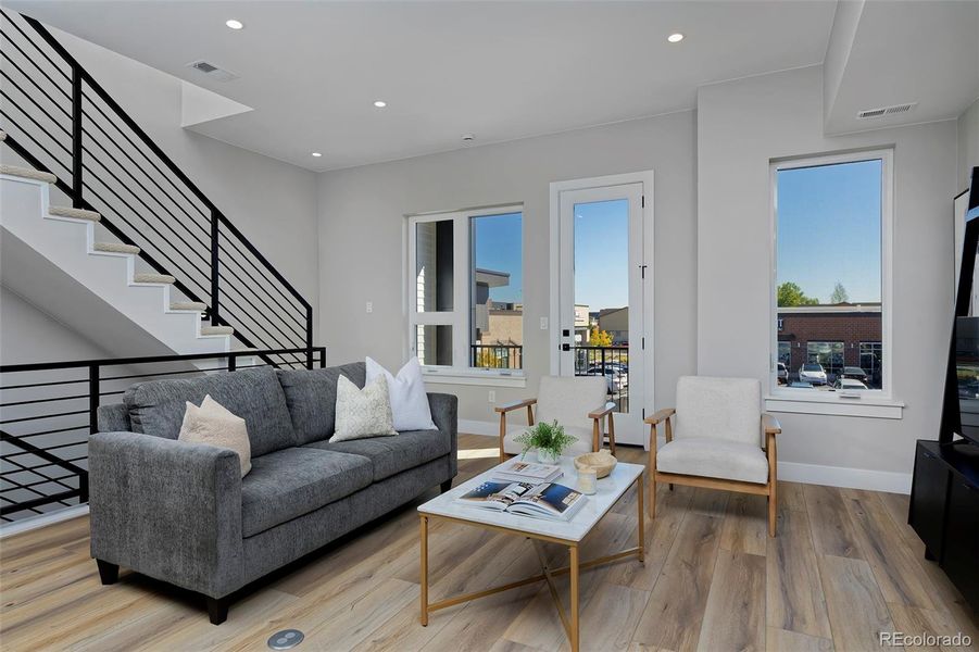 Furnished interior view inside a new home in , Denver (Image 9).
