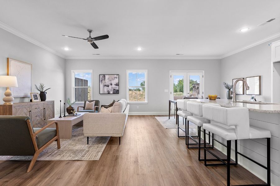 Furnished interior view inside a new home in The Abaco, Cleveland (Image 17).