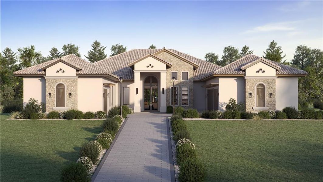 Front exterior of a new home in , Montverde, FL, highlighting curb appeal (Image 5).