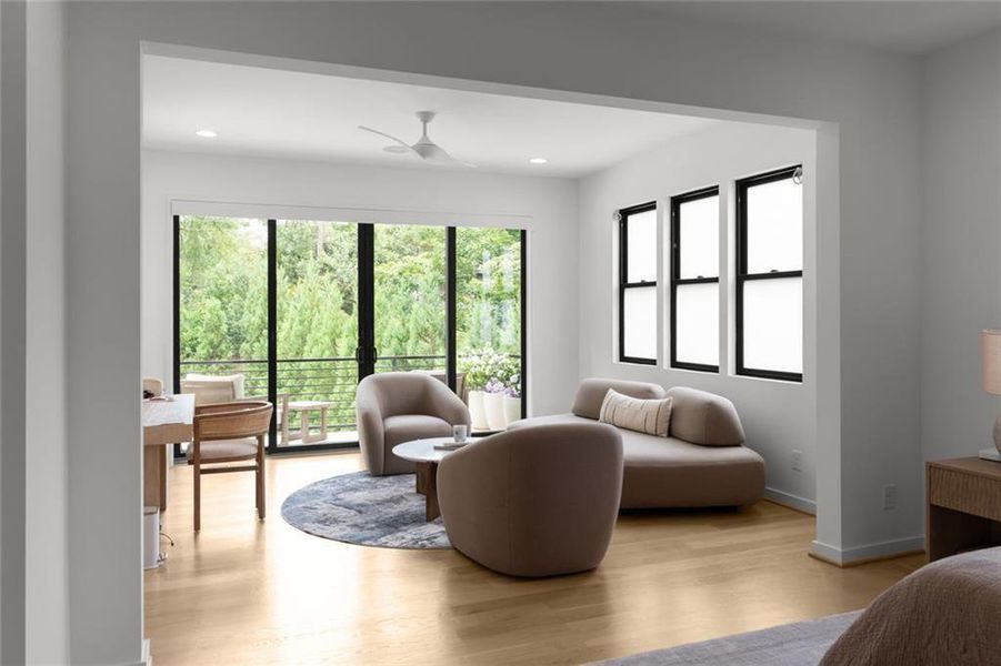 Furnished interior view inside a new home in , Atlanta (Image 4).