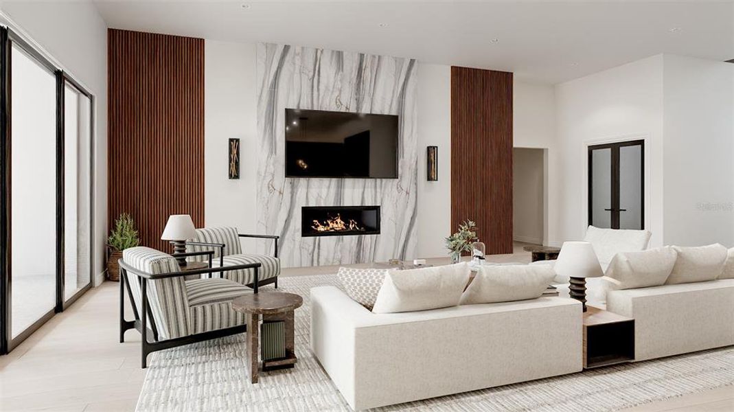 Furnished interior view inside a new home in , Dunedin (Image 7).