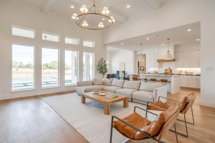 Furnished interior view inside a new home in , Aledo (Image 35).