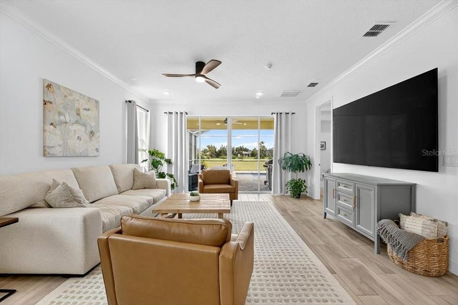 Furnished interior view inside a new home in Marisol Pointe at MiraBay Florida Series, Apollo Beach (Image 10).