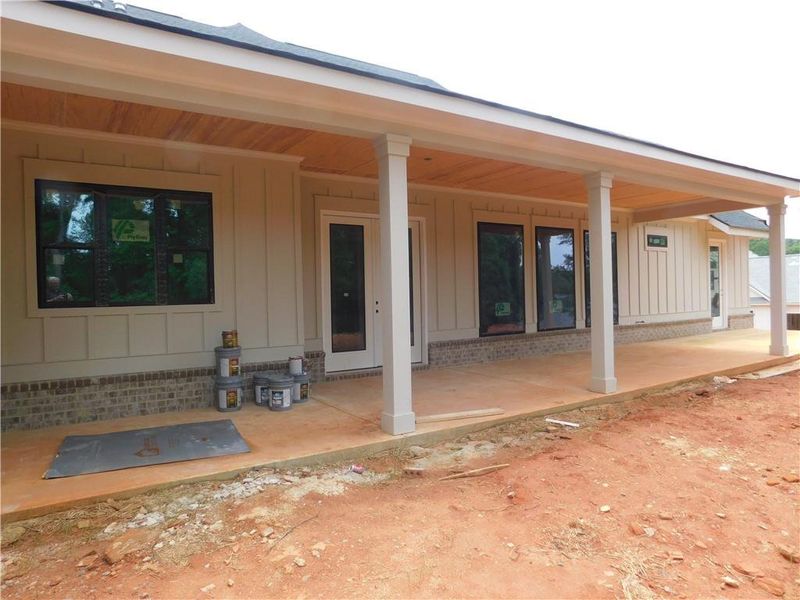Exterior details and patio area of a home in , Commerce (Image 2).