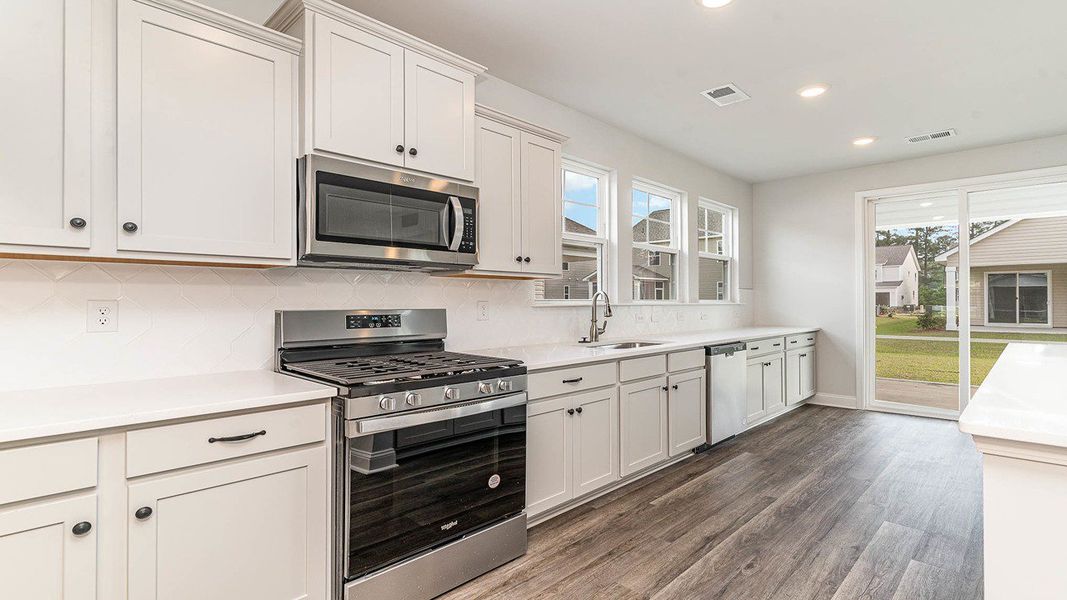Representative furnished interior of a home built from the FORRESTER by D.R. Horton in Haven View, Murrells Inlet (Image 5).