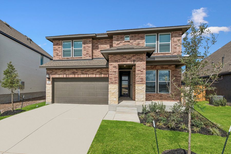 Exterior details and patio area of a home in Mayfair - Select Classic Series, New Braunfels (Image 23). Exterior details and patio area of a home in Mayfair - Select Classic Series, New Braunfels (Image 23).